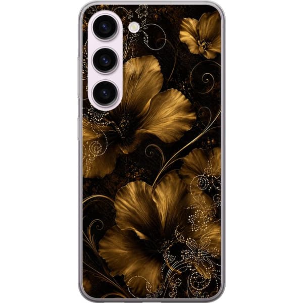 Kompatibel Mobilcover til Samsung Galaxy S23 Gylden blomstring