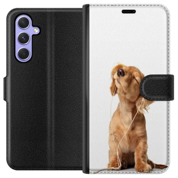 Kompatibelt Plånboksfodral till Samsung Galaxy A54 Hund