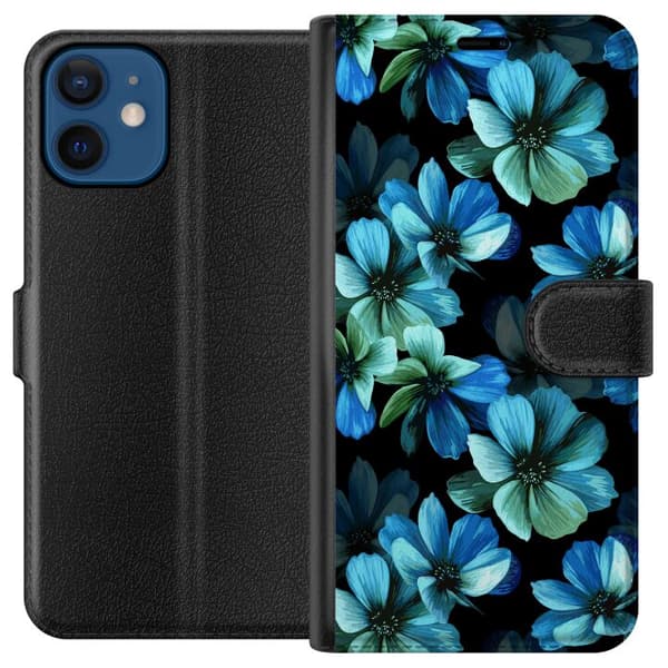 Kompatibel Tegnebogsetui til Apple iPhone 12 mini Blomster
