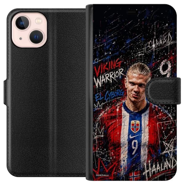 Kompatibel Tegnebogsetui til Apple iPhone 13 mini Erling Haaland graffiti