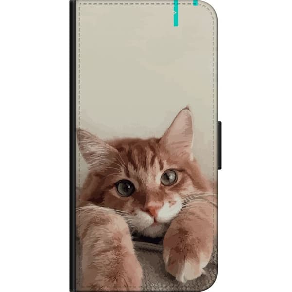 Kompatibelt Plånboksfodral till OnePlus 7 Pro Katt