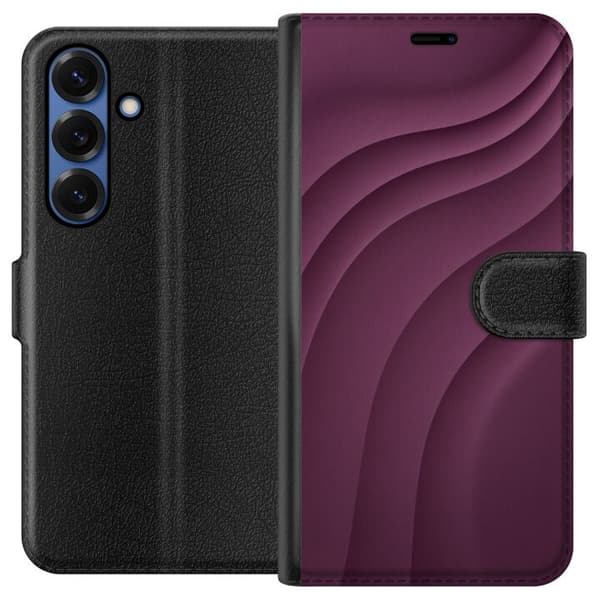 Kompatibel Tegnebogsetui til Samsung Galaxy S25+ Blommebevægelse