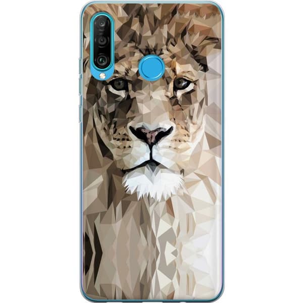 Kompatibelt Mobilskal till Huawei P30 lite Lejon