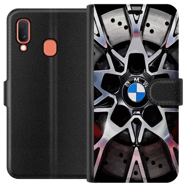 Kompatibelt Plånboksfodral till Samsung Galaxy A20e BMW