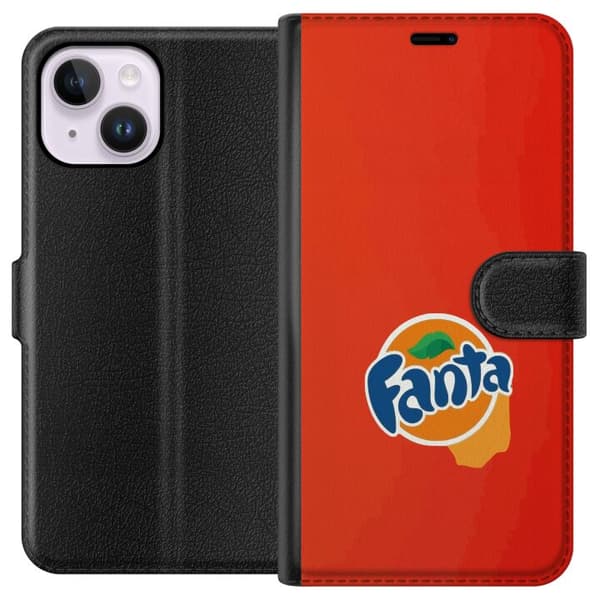 Kompatibel Tegnebogsetui til Apple iPhone 14 Plus Elegant appelsinformation design
