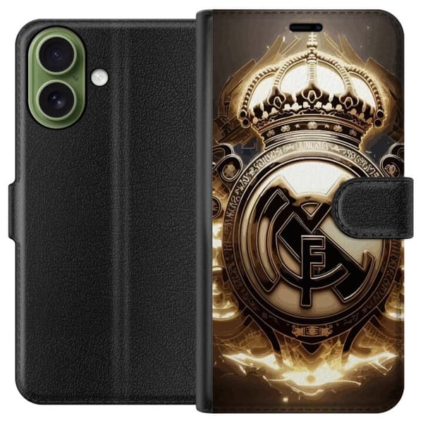 Kompatibelt Plånboksfodral till Apple iPhone 17 Real Madrid