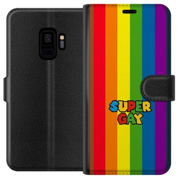 Kompatibelt Lommeboketui til Samsung Galaxy S9 Super Gay regnbåge