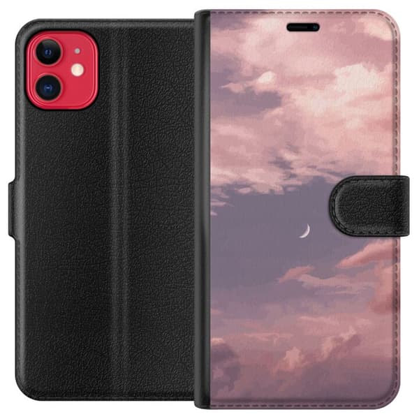 Kompatibel Tegnebogsetui til Apple iPhone 11 Pink Himmel