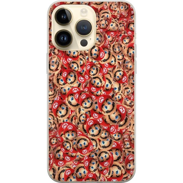 Kompatibelt Mobildeksel til Apple iPhone 15 Pro Max Fargerikt Super Mario-mønster