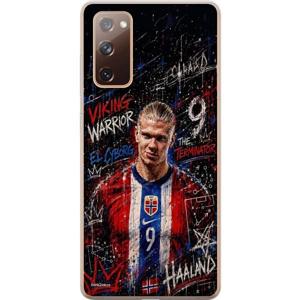 Kompatibelt Mobildeksel til Samsung Galaxy S20 FE Erling Haaland graffiti