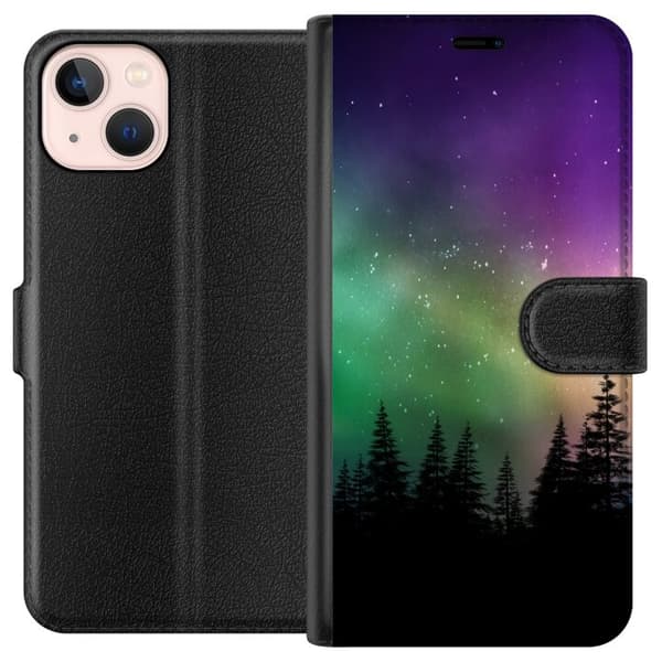 Kompatibelt Plånboksfodral till Apple iPhone 13 mini Northern Lights