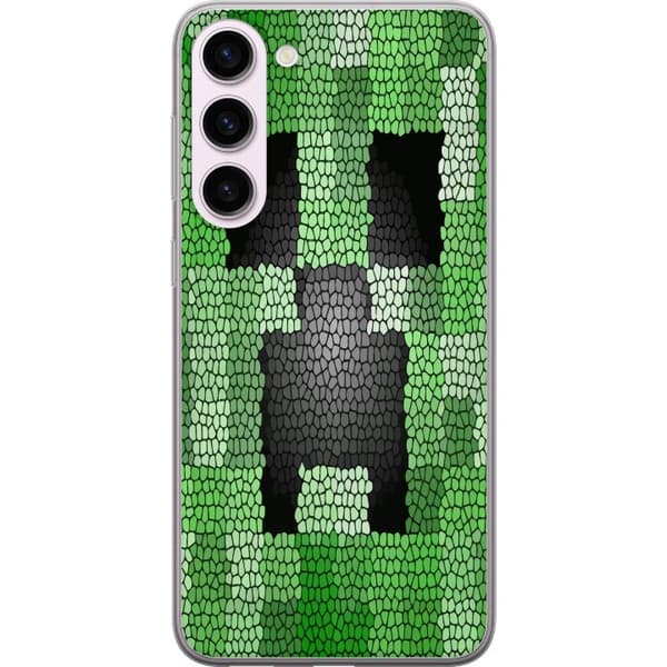 Kompatibelt Mobilskal till Samsung Galaxy S23+ Creeper / Minecraft