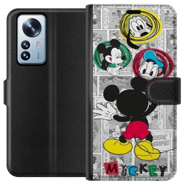 Kompatibel Tegnebogsetui til Xiaomi 12 Pro Mickey Mouse