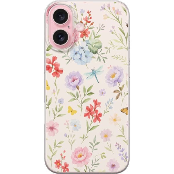 Kompatibel Mobilcover til Apple iPhone 16 Blomster