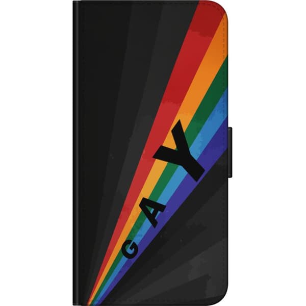 Kompatibelt Lommeboketui til Xiaomi Redmi Note 9S Gay regnbåge
