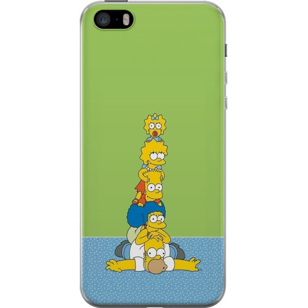 Kompatibelt Mobildeksel til Apple iPhone 5s Simpsonfamiljen staplad