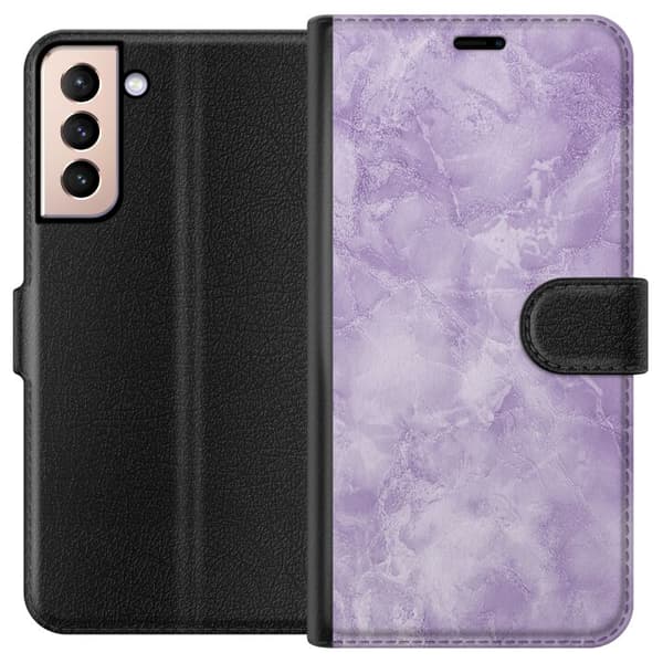 Kompatibelt Lommeboketui til Samsung Galaxy S21 Marmor