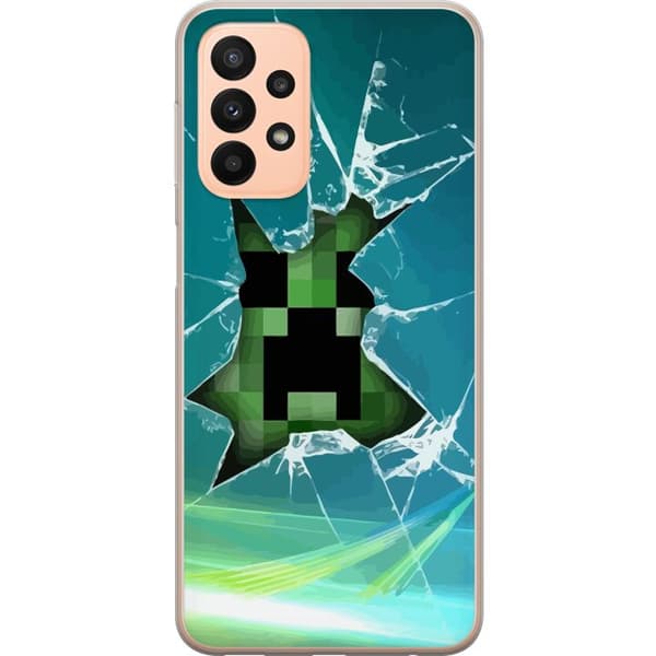 Kompatibelt Mobilskal till Samsung Galaxy A23 Minecraft
