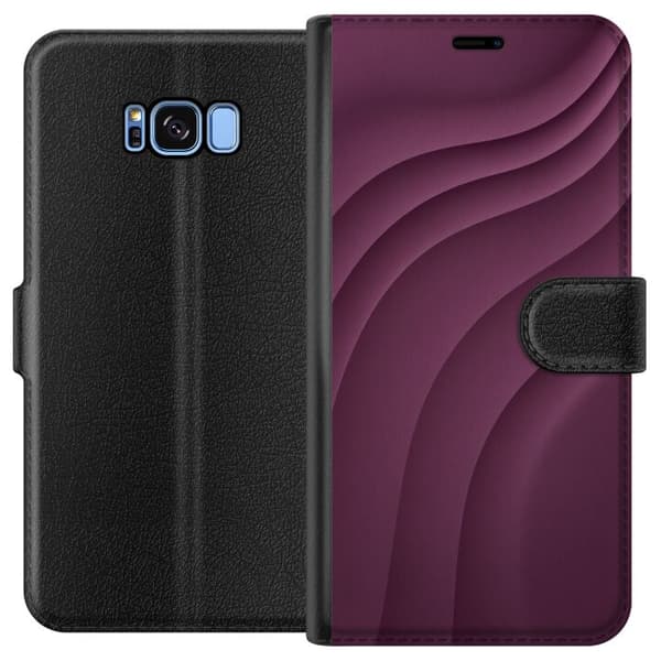 Kompatibelt Plånboksfodral till Samsung Galaxy S8 Plum Motion