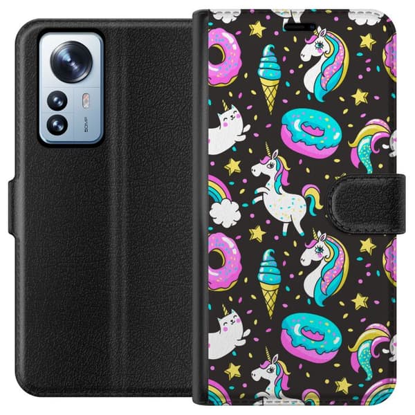 Kompatibelt Plånboksfodral till Xiaomi 12 Pro Unicorn