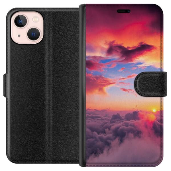 Kompatibelt Plånboksfodral till Apple iPhone 13 mini Moln