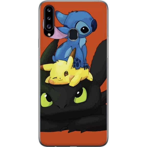 Kompatibelt Mobilskal till Samsung Galaxy A20s Lilo and Stitch