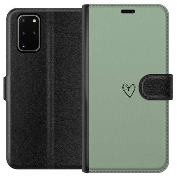 Kompatibelt Plånboksfodral till Samsung Galaxy S20+ Hjärta