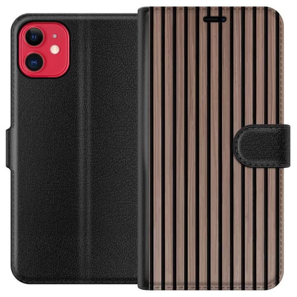 Kompatibelt Plånboksfodral till Apple iPhone 11 Mönster Trä