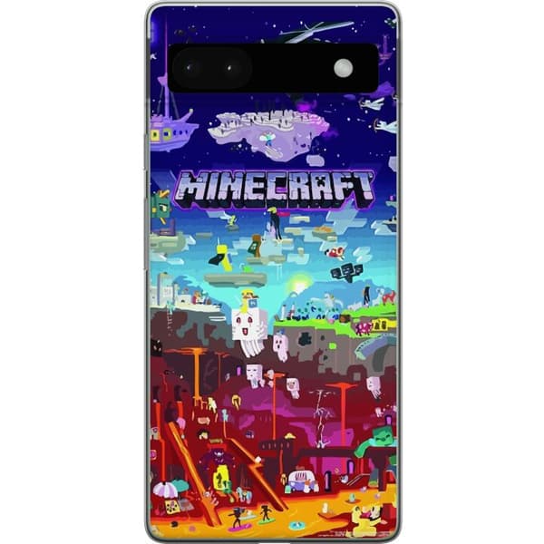 Yhteensopiva Puhelinkuori Google Pixel 6a MineCraft