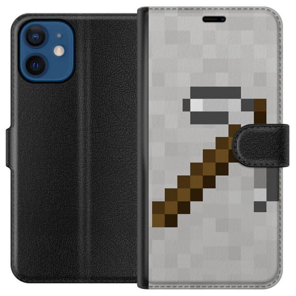 Kompatibel Tegnebogsetui til Apple iPhone 12 mini Minecraft Værktøjer