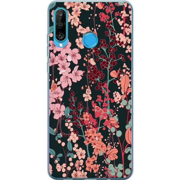 Kompatibelt Mobilskal till Huawei P30 lite Herbaceous Retro