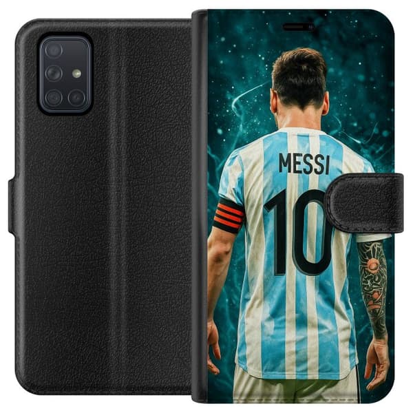 Kompatibelt Lommeboketui til Samsung Galaxy A71 Messi