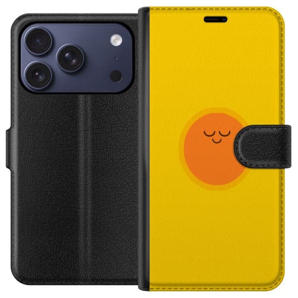 Kompatibel Tegnebogsetui til Apple iPhone 17 Pro Sovande solfigur
