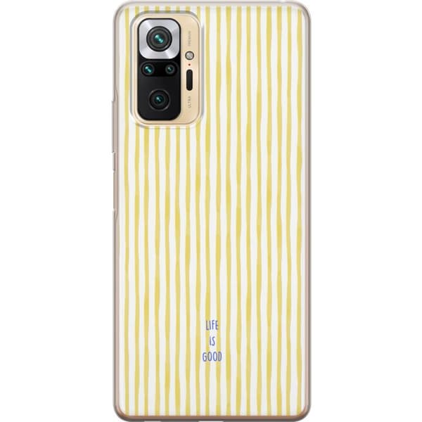 Kompatibel Mobilcover til Xiaomi Redmi Note 10 Pro Rent design med bløde akvarelstriber