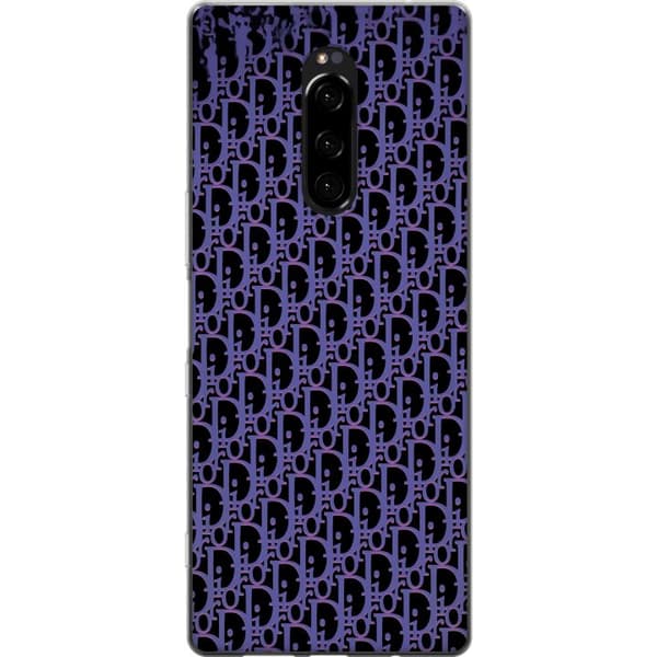 Kompatibelt Mobildeksel til Sony Xperia 1 Moderneluksuriøst monogram i stilrent design