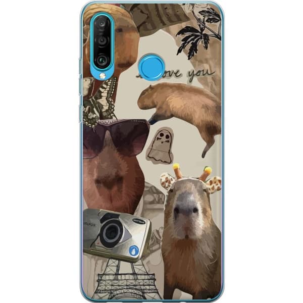 Kompatibelt Mobilskal till Huawei P30 lite Capybara