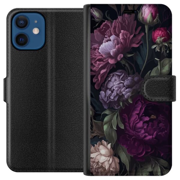 Kompatibel Tegnebogsetui til Apple iPhone 12 Blomster