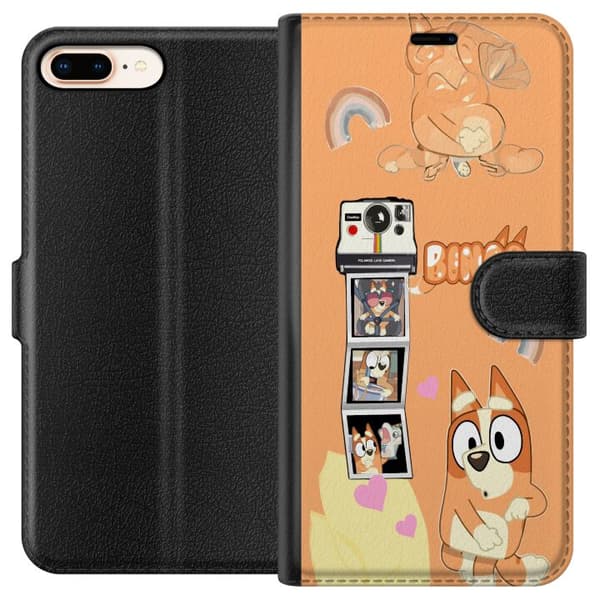 Kompatibelt Lommeboketui til Apple iPhone 8 Plus Bluey