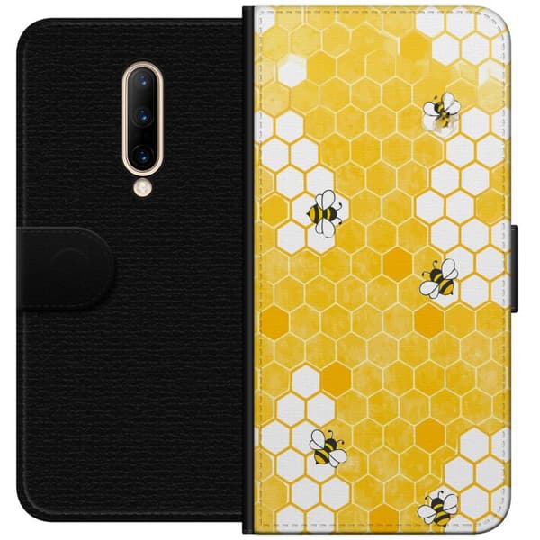 Kompatibelt Plånboksfodral till OnePlus 7 Pro Bin och honungskaka
