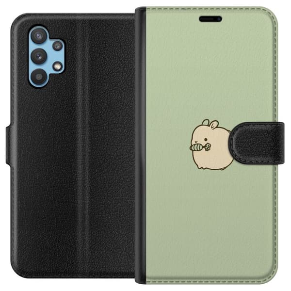 Kompatibelt Plånboksfodral till Samsung Galaxy A32 5G Bunny