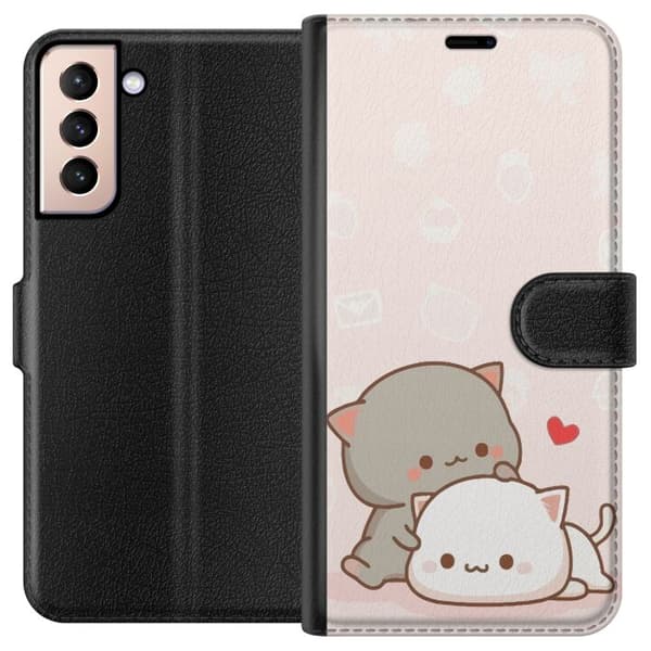 Kompatibelt Plånboksfodral till Samsung Galaxy S21 Kawaii