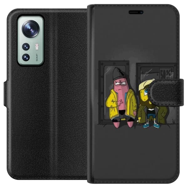 Kompatibel Tegnebogsetui til Xiaomi 12 Spongebob