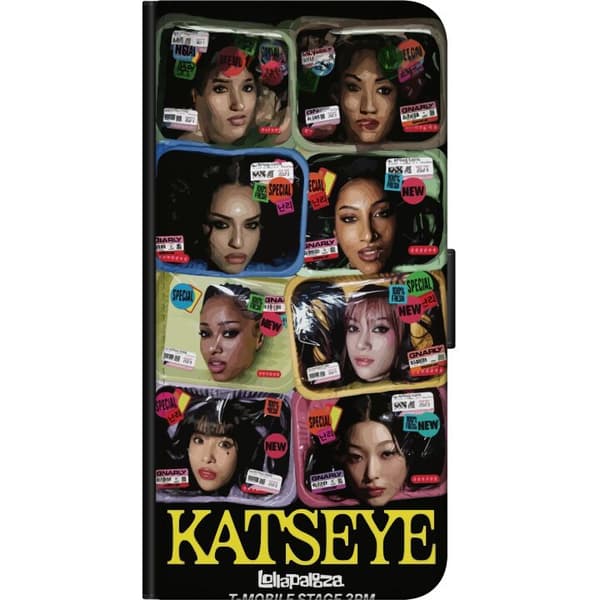 Kompatibel Tegnebogsetui til OnePlus 7T KATSEYE porträttcollage