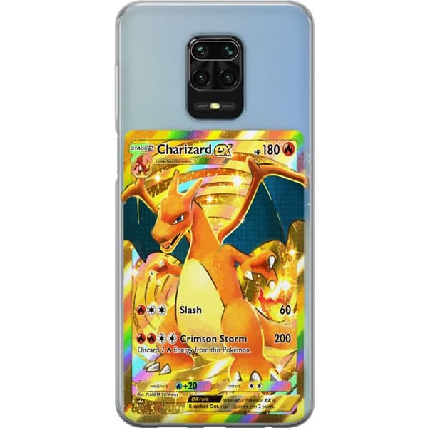 Kompatibelt Mobildeksel til Xiaomi Redmi Note 9S Premiummotiv med Charizard EX