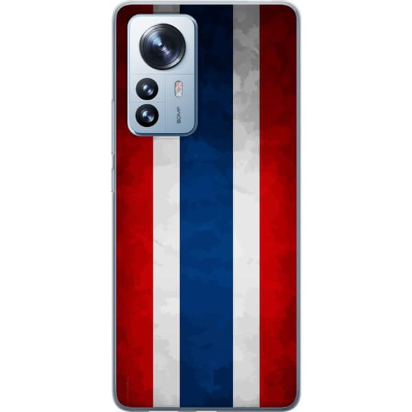 Kompatibelt Mobildeksel til Xiaomi 12 Pro Thai flagg i stilren retrodesign