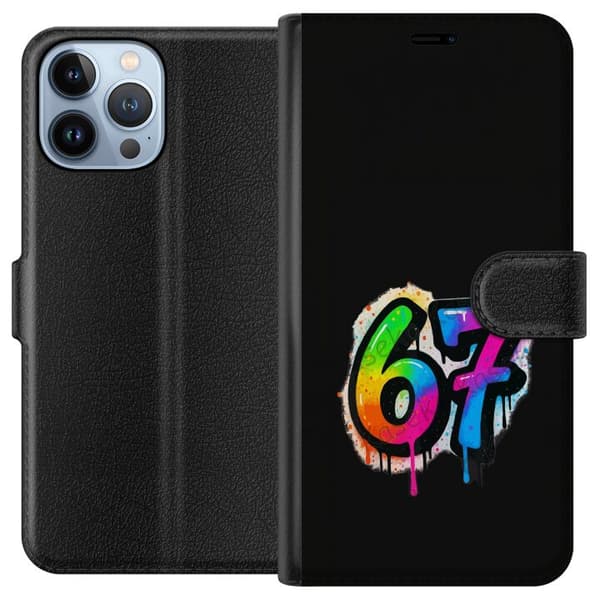 Yhteensopiva Lompakkokotelo Apple iPhone 13 Pro Max Färgglada graffitisiffror