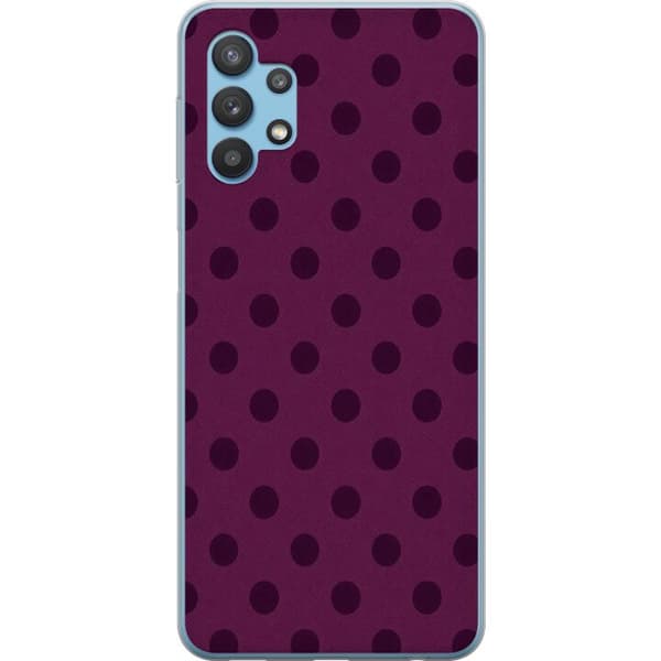 Kompatibelt Mobilskal till Samsung Galaxy A32 5G Plum Dots