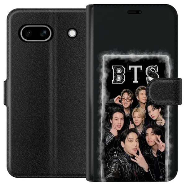Kompatibelt Lommeboketui til Google Pixel 7a K-pop-inspirert med BTS i moderne stil