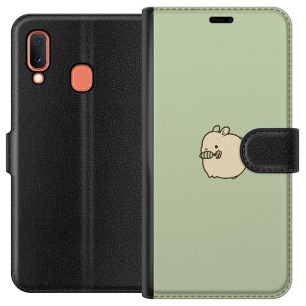 Kompatibelt Lommeboketui til Samsung Galaxy A20e Bunny