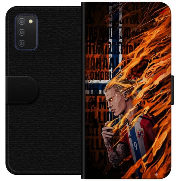 Kompatibel Tegnebogsetui til Samsung Galaxy A03s Dynamisk fodboldmotiv